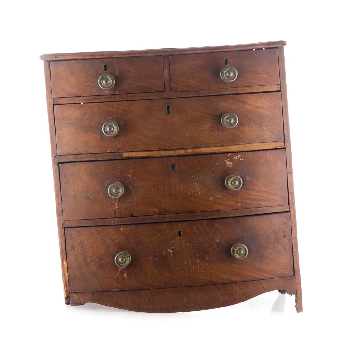 George IV mahogany miniature chest (1 of 3)