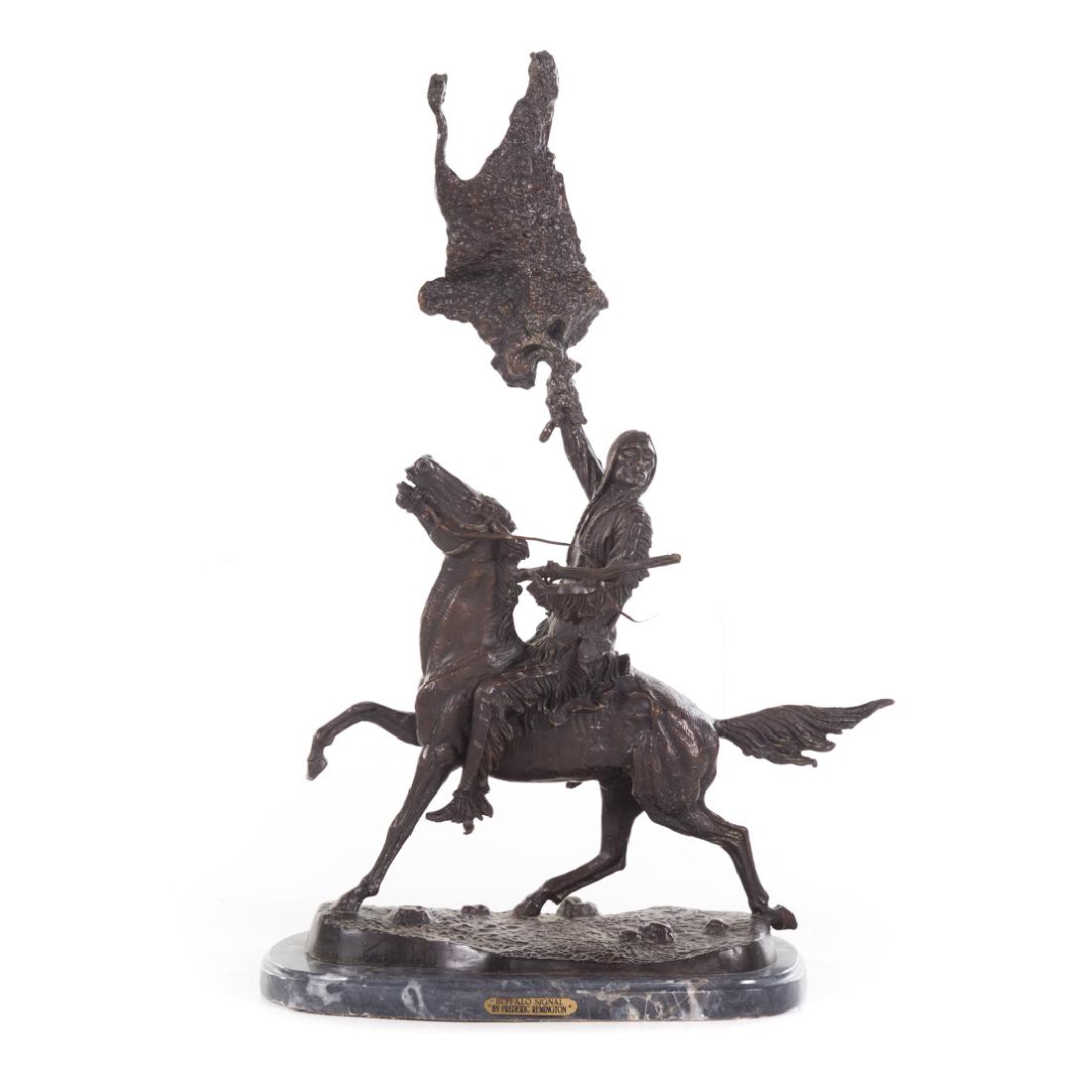 After Frederic Remington, Buffalo Signal (1 of 4)
