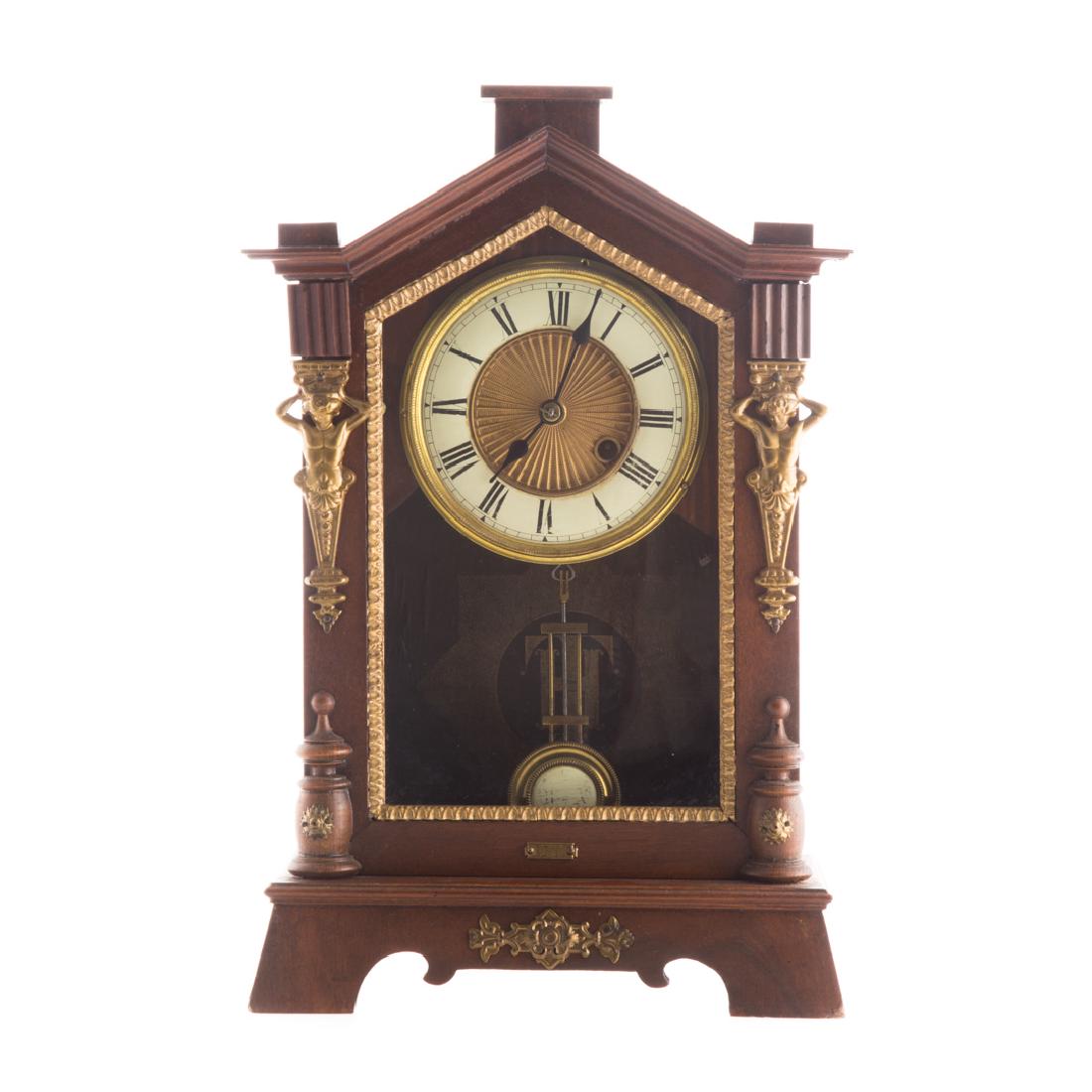 Victorian pine kitchen clock (1 of 4)
