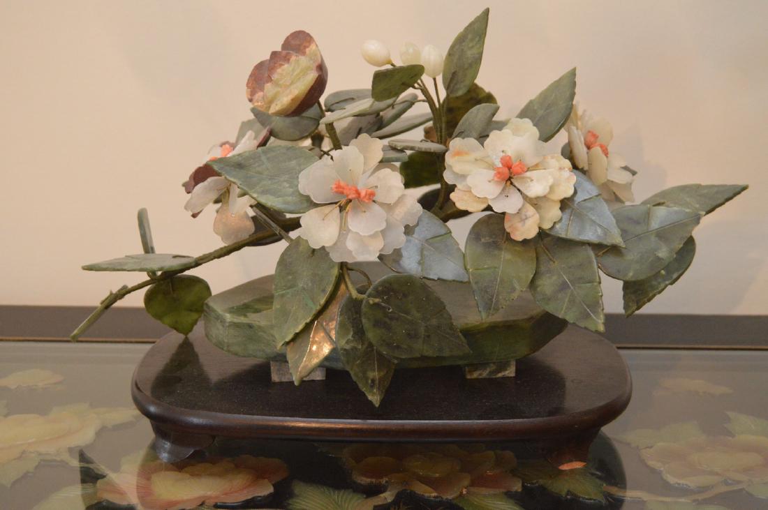 Jade Stone & Pekin Glass  Bonsai Tree Jade Base (1 of 6)