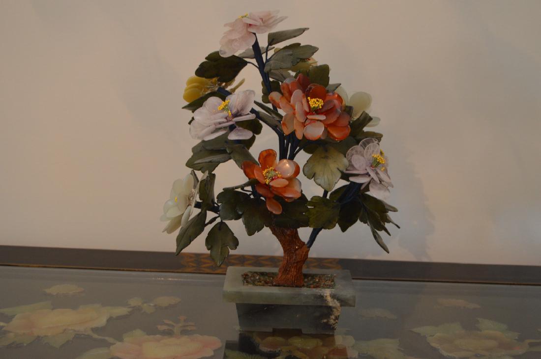 Jade Amethyst Quartz Stone Bonsai Tree Jade Base (1 of 6)