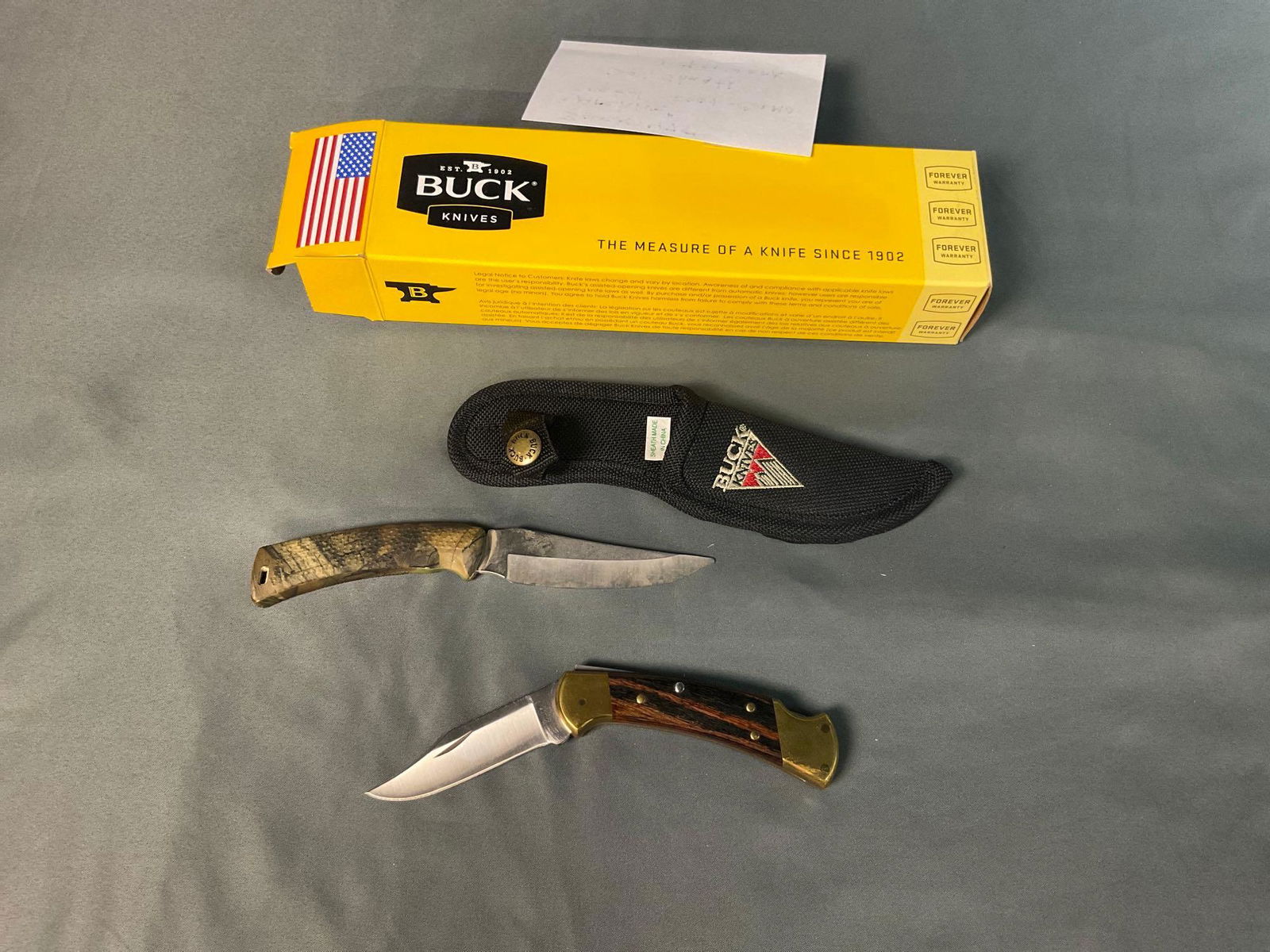 New Custom Buck Knife & Used 2001 Buck Archive 475 Knife (1 of 3)