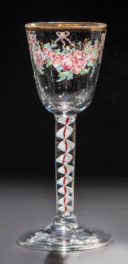 Fadenglas mit floralen Gehängen (1 of 1)