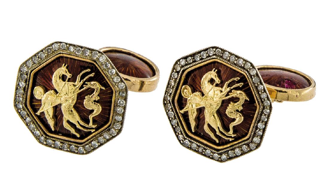 Goldene Manschettenknöpfe ''Heiliger Georg der (1 of 1)