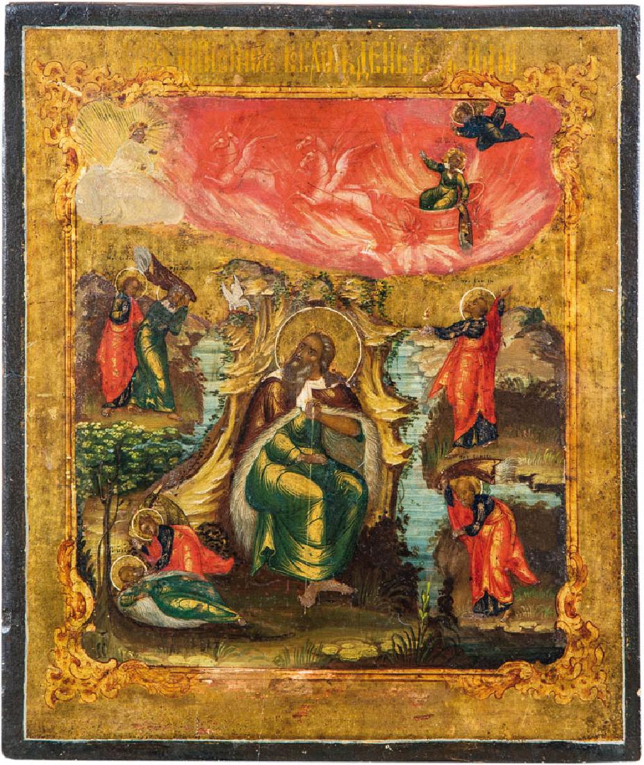 Fein gemalte Ikone mit dem Prophen Elias (1 of 1)