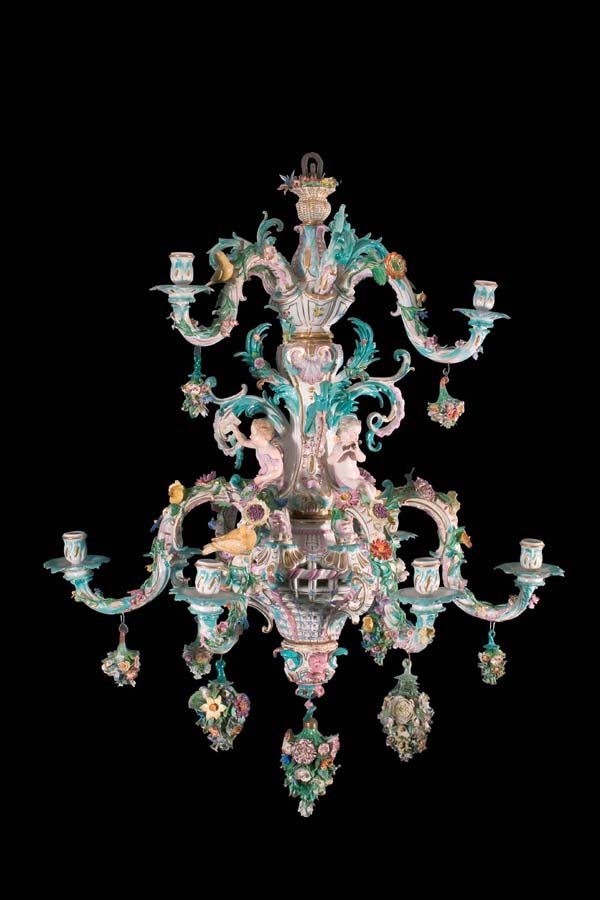 1: Deckenleuchter Meissen 1860 chandelier