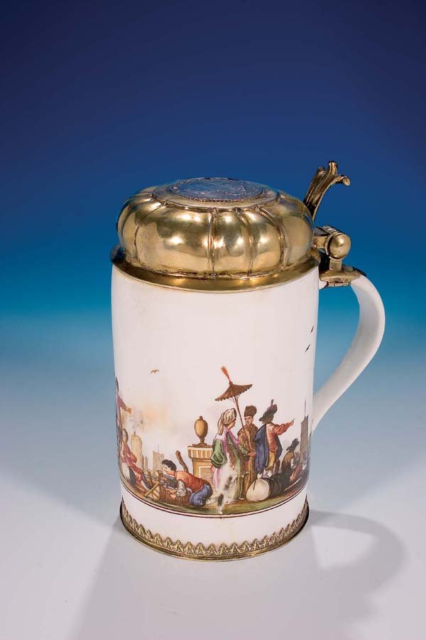 Walzenkrug Meissen 1735 Pitcher