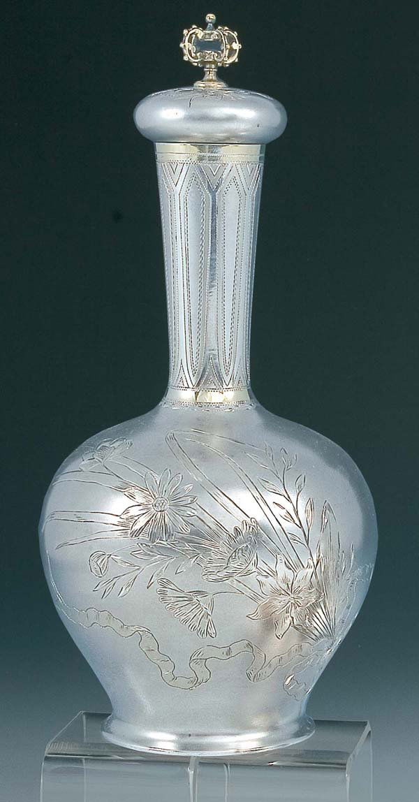 Wodkaflasche Minsk 19th ct Vodkabottle Silver (1 of 1)