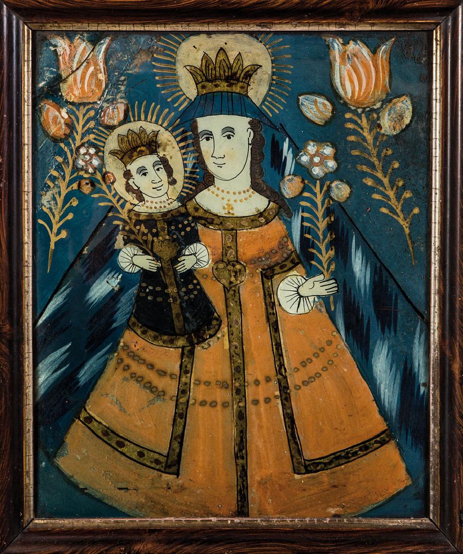 Hinterglasbild mit marianischem Gnadenbild (1 of 1)