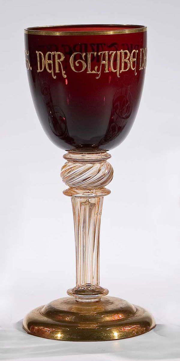 Logenglas Blutpokal freemason glass blood goblet (1 of 1)