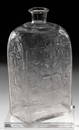 1073: Rechteckflasche vintage square glass bottle