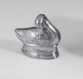 286: Dose Schwanenform Deutsch Silver Bowl swan-shaped