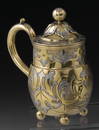 1157: Russian Silver Tankard Russischer Deckelhumpen