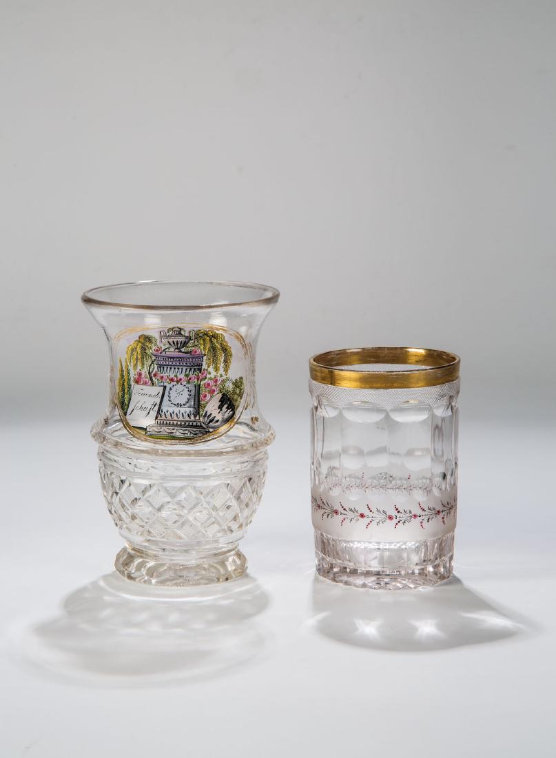 Zwei Becher mit transparenter Emailmalerei (1 of 1)