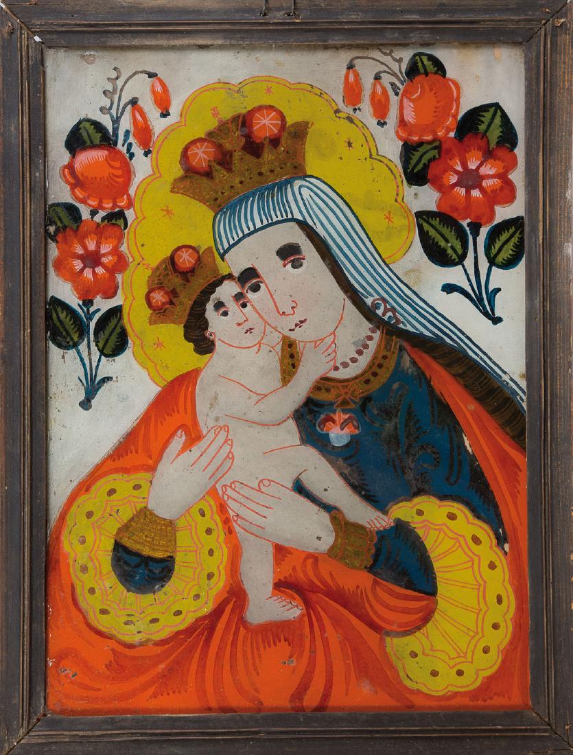 Hinterglasbild mit dem Gnadenbild Maria Hilf (1 of 1)