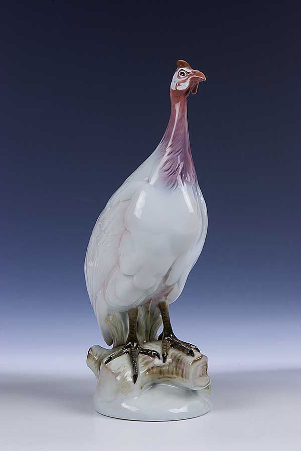 Perlhuhn Obermaier Rosenthal Guinea Fowl Porcel. (1 of 1)