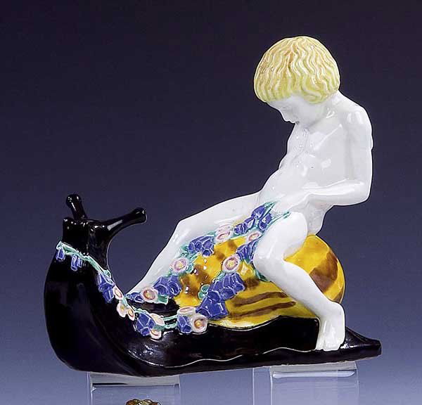 Schneckenreiter Wiener Keramik Snailrider Vienna (1 of 1)