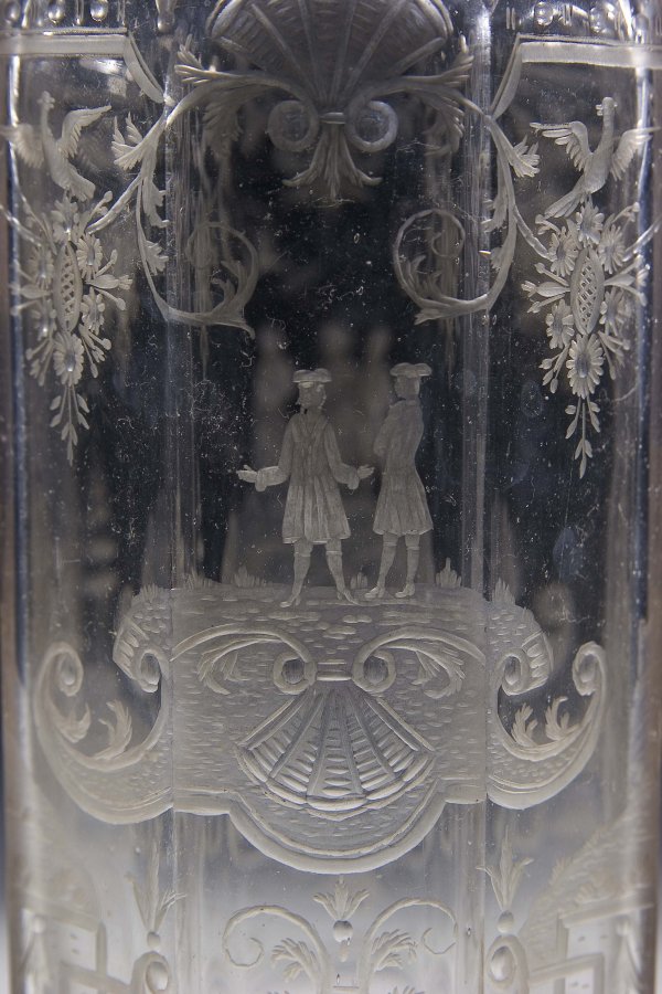 Flasche Maeuerl Nuremberg Glass Bottle Vintage - 2