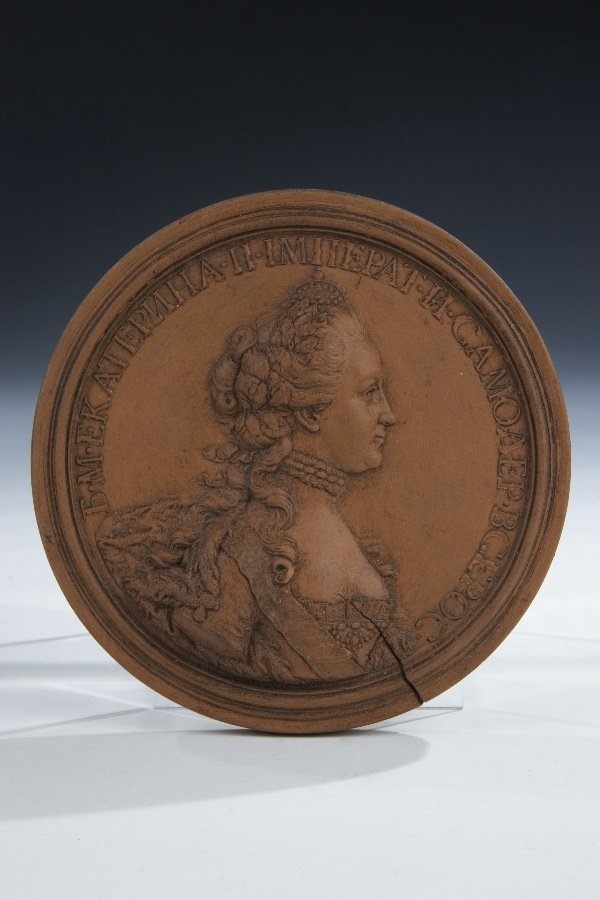 Russia Terracotta Portrait Plaque Catherine II