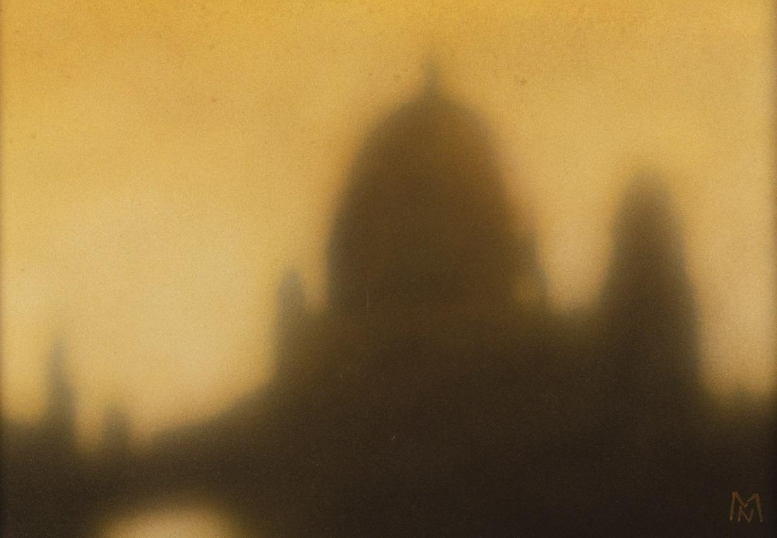 Nikolai Makarov: Nikolai Makarov 1952 Moskau Berliner Dom. Acryl auf Platte. Monogrammiert unten rechts 'MN'. Verso betitelt, datiert '1998' und bezeichnet. 28 x 40 cm. Gerahmt.
