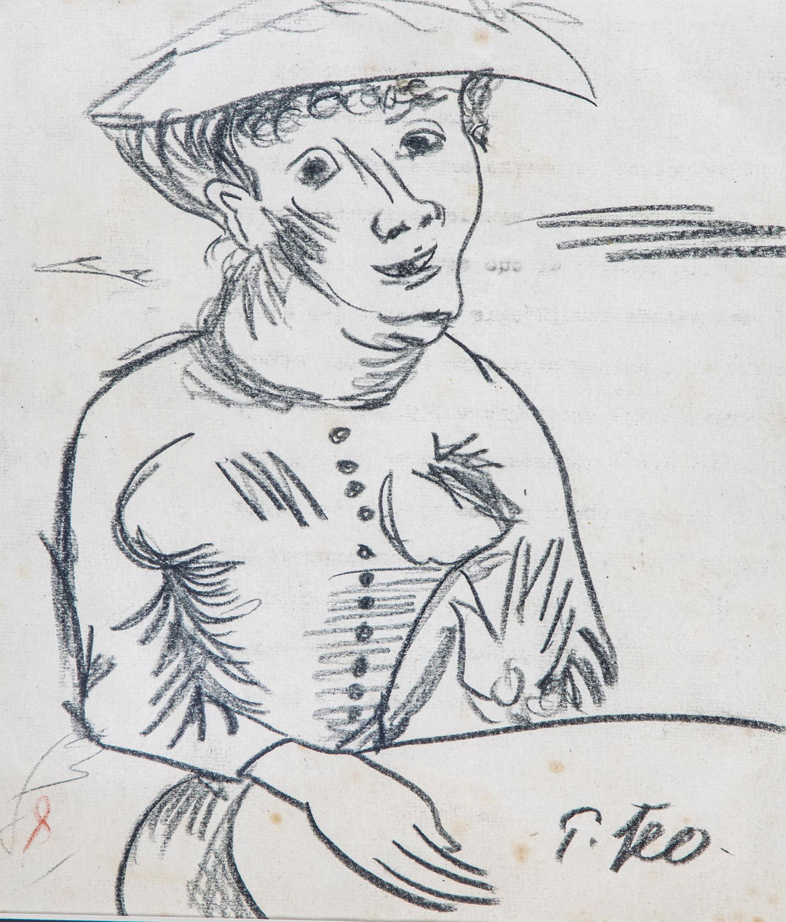 Konvolut drei Zeichnungen: Konvolut drei Zeichnungen 20. Jahrhundert U. a. Emil Orlik: Hans Moser im Profil, zwei Frauen sitzend. Bleistift/Kohle auf Papier. Signiert, teilweise bezeichnet. 18 x 11,5 cm, 19 x 16,5 cm und 28 x 1