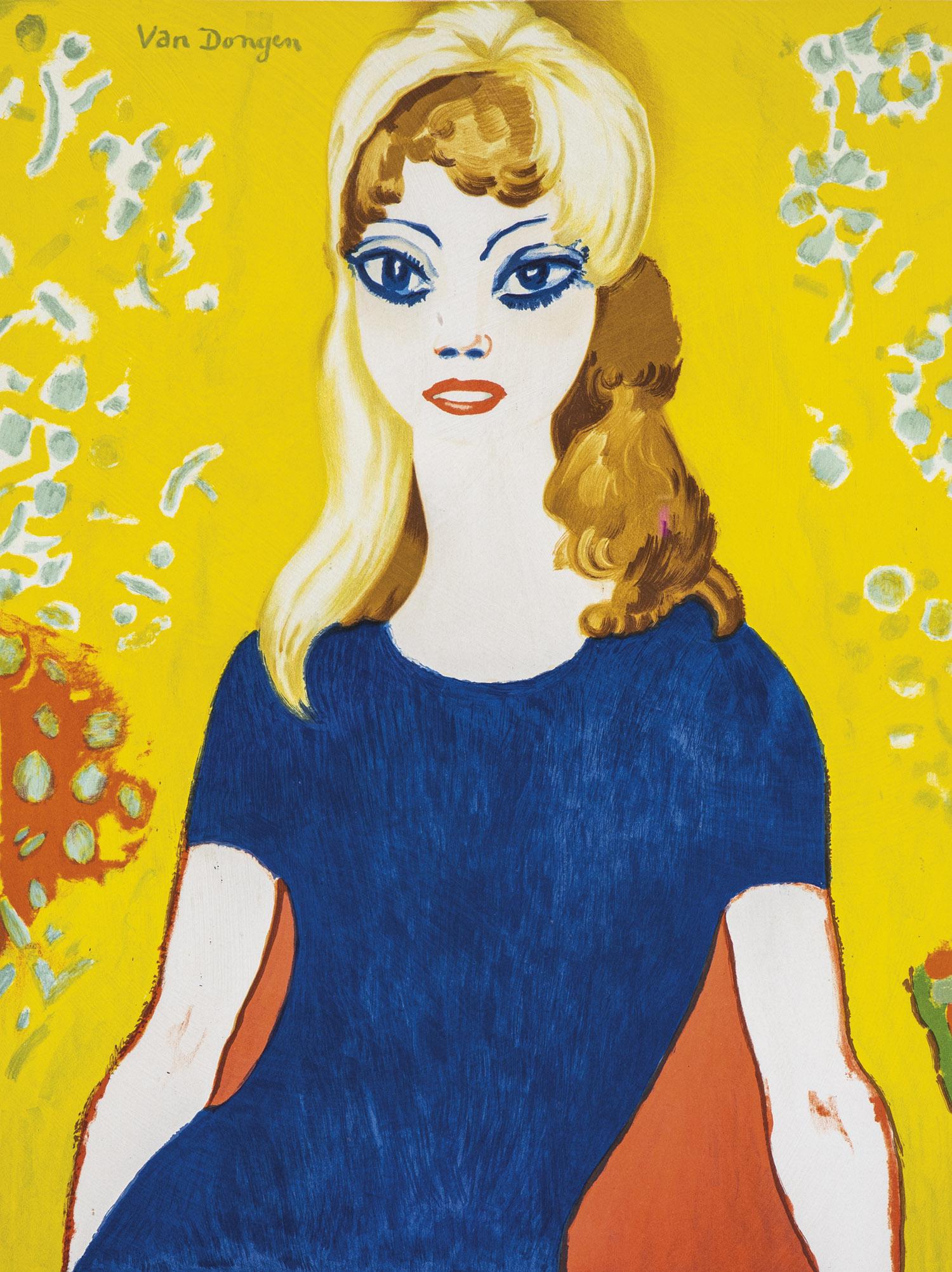 Kees van Dongen: Kees van Dongen 1877 Delfshaven - 1968 Monte Carlo Brigitte Bardot. Farblithographie auf Papier. In der Platte signiert oben links sowie handschriftlich signiert unten rechts und nummeriert unten link