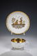 Tasse und Untertasse mit Goldchinesen