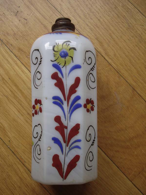 Schnapsflasche German? Bohemia? Glass Bottle Old - 2