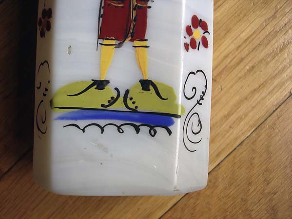 Schnapsflasche German? Bohemia? Glass Bottle Old - 5