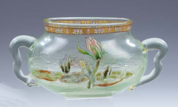 Schale Galle Nancy Glass Bowl Water Lilly Art Deco