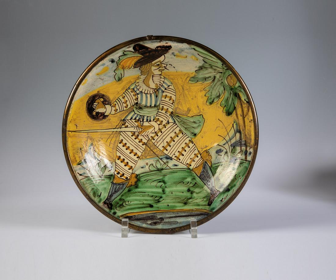 Platte mit Fechter (1 of 1)