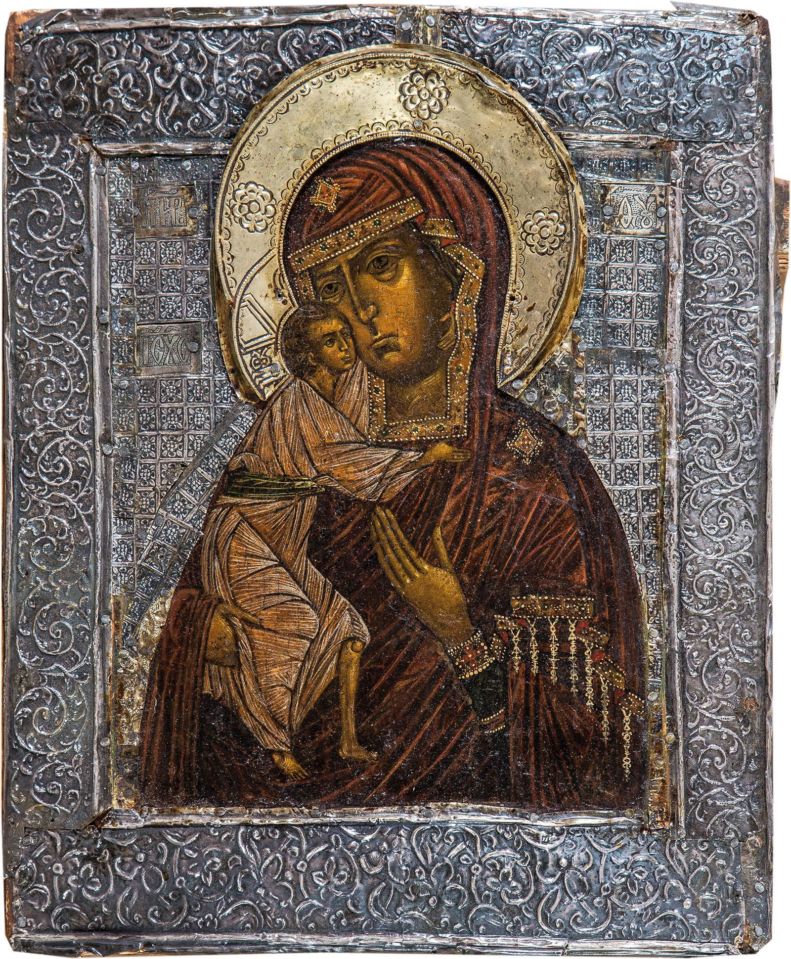 Gottesmutter Feodorowskaja mit Silberriza (1 of 1)