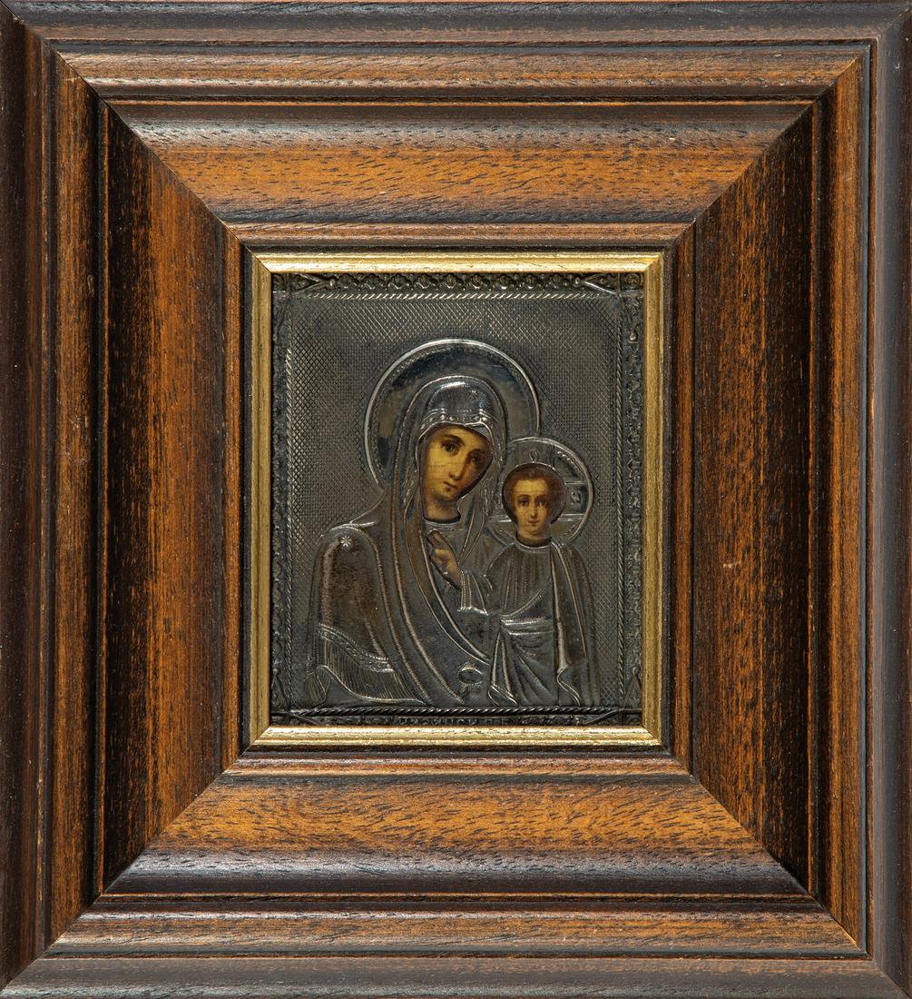 Kleine Ikone mit der Gottesmutter von Kasan mit (1 of 1)