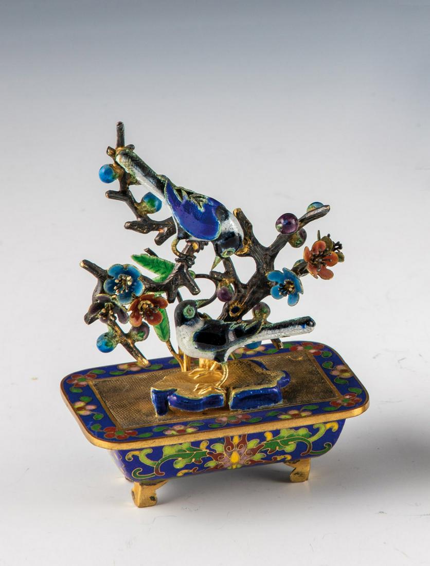 Emaillevase mit SingvÃ¶geln (1 of 1)