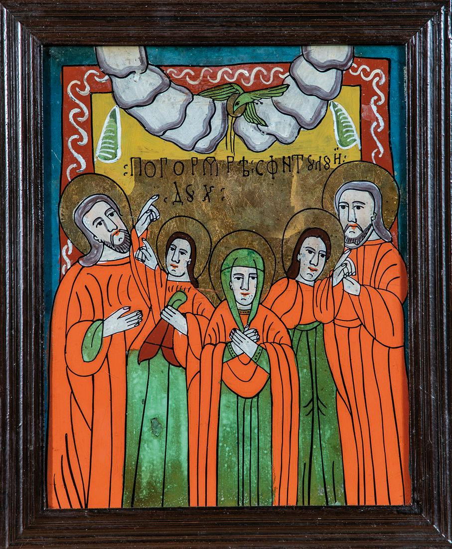 Hinterglasikone Pfingsten (AusgieÃŸung des Heiligen (1 of 1)