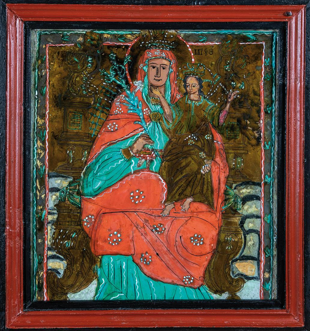 Hinterglasikone Maria mit dem Jesusknaben (1 of 1)