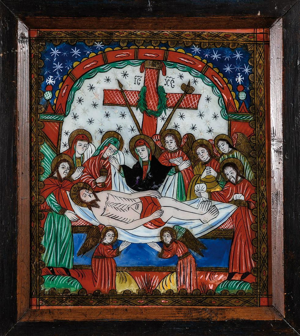 GroÃŸe Hinterglasikone mit der Beweinung Christi (1 of 1)