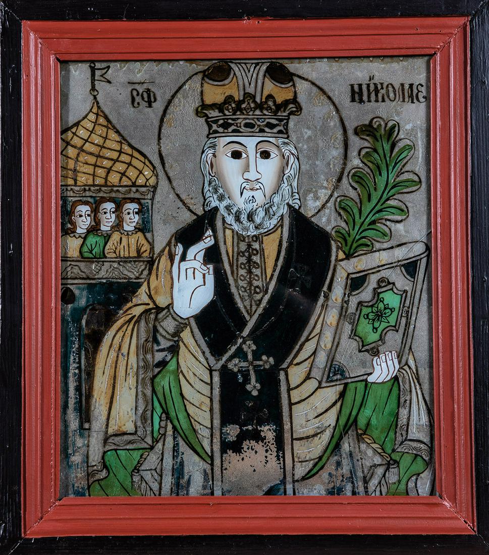 Hinterglasbild mit dem Heiligen Nikolaus (1 of 1)