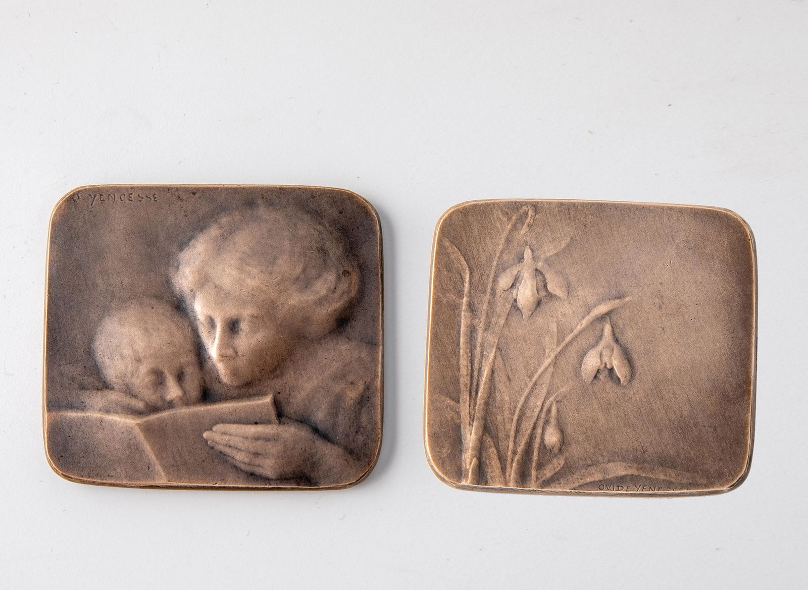 Bronzeplakette ''Das Studium (L'Ã©tude) (1 of 1)