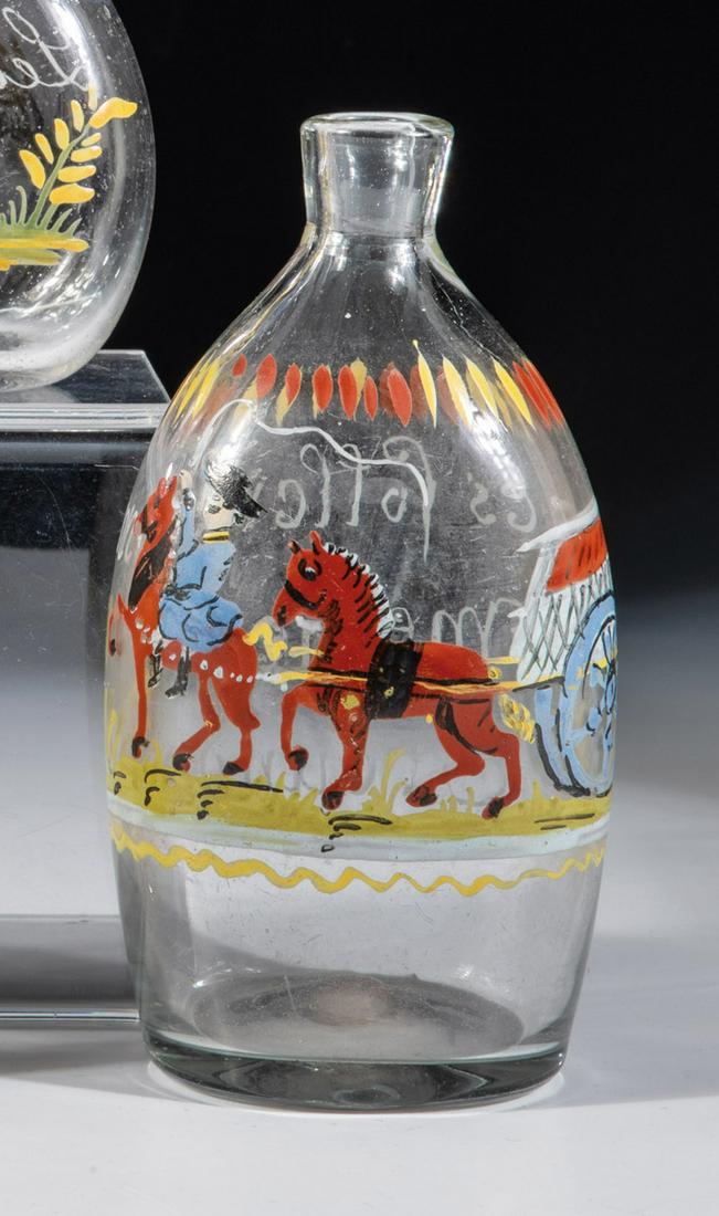 Taschenflasche mit Pferdewagen (1 of 1)