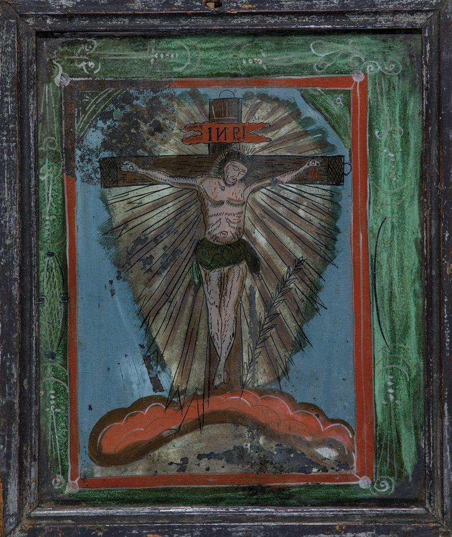 Hinterglasikone: Kreuzigung (1 of 1)