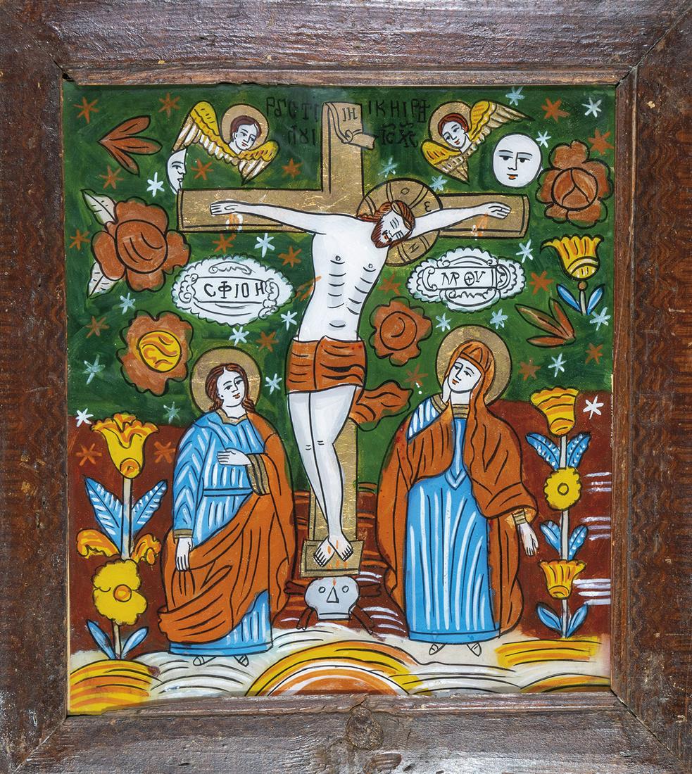 Hinterglasikone: Kreuzigung (1 of 1)