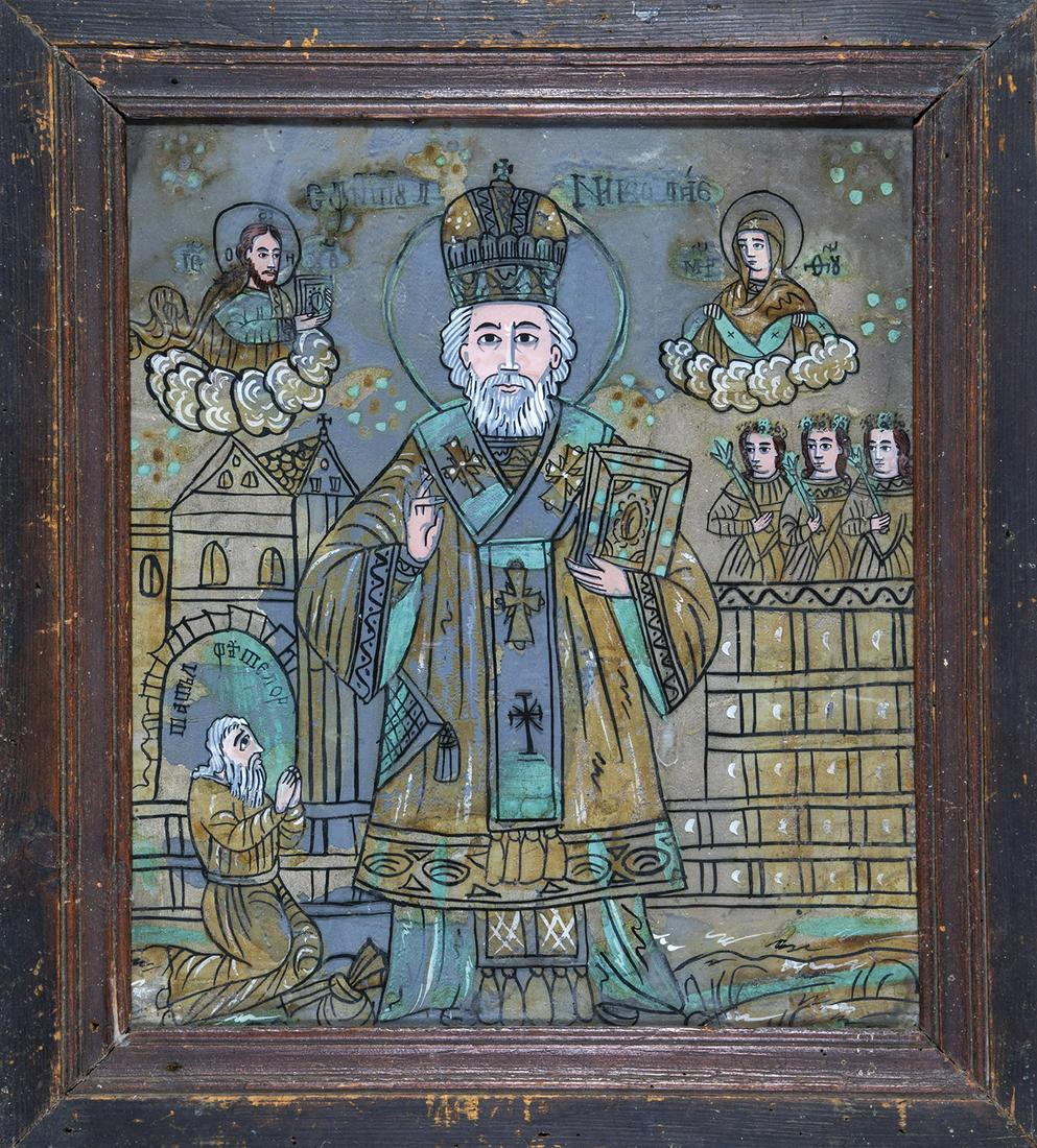 Hinterglasikone: Hl. Nikolaus (1 of 1)