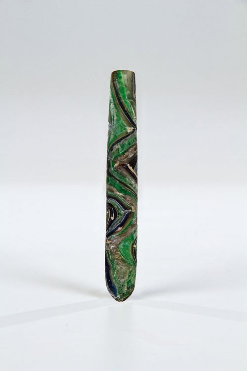 A rare gold-band mosaic glass alabastron Roman Empir