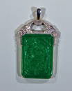 171: An Imperial jade pendant Circa 1915 - 1925 Beautif