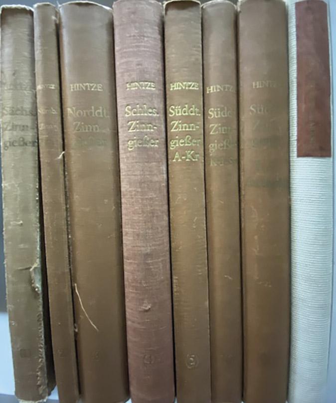 7 reference books: ''The German pewterers and their brands'' (1 of 1)