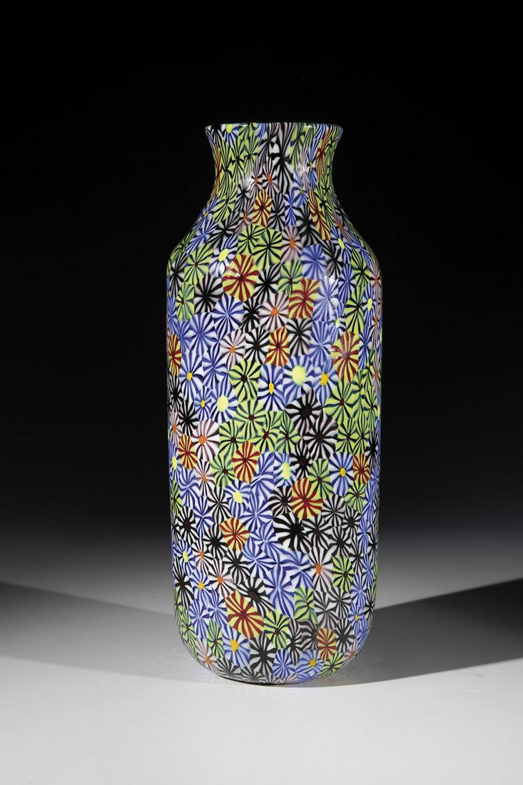 Vase with murrine ''Kiku'' (1 of 2)