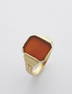 Men ring with carnelian