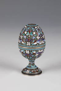 CloisonnÃ© enamel egg double cup