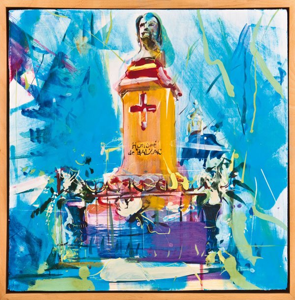 Matthias Köster: Köster, MatthiasMatthias Köster Detmold 1961 - lebt und arbeitet in Düsseldorf und Empoli, Italien Serie von 7 Werken: W. Busch, Apollinaire, Balzac, Le Corbusier, V. Bellini, Kameliendame, M. Monr